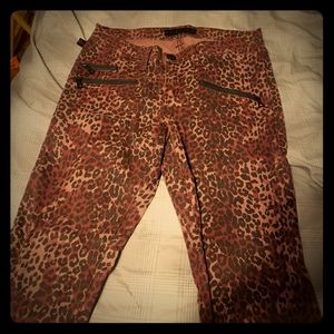 Red cheetah print Rock & Republic jeans
